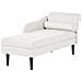 Chaise Longue Versione Destra Yvoire Tessuto Bianco Sporco - Foto miniatura 3