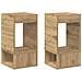 Tavolino 2 pcs Rovere artigianale 30 x 30 x 56 cm - Foto miniatura 1
