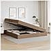 Letto con contenitore e materasso 2 pcs Cappuccino Pelle - Foto miniatura 4
