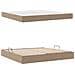 Letto con contenitore e materasso 2 pcs Cappuccino Pelle - Foto miniatura 8