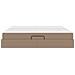 Letto con contenitore e materasso 2 pcs Cappuccino Pelle - Foto miniatura 9