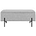 Panchina Watford Con Vano Contenitore In Grigio Chiaro, 95 Cm - Foto miniatura 1