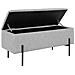 Panchina Watford Con Vano Contenitore In Grigio Chiaro, 95 Cm - Foto miniatura 3