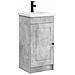 Mobile da bagno con lavabo Grigio Cemento 42 x 40 x 84,5 cm - Foto miniatura 1