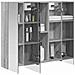 Mobiletto per specchio da bagno Grigio Sonoma 70 x 14,5 x 70 cm - Foto miniatura 3