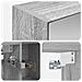 Mobiletto per specchio da bagno Grigio Sonoma 70 x 14,5 x 70 cm - Foto miniatura 9