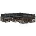 Set Divano da Giardino 13 pcs Grigio polyrattan - Foto miniatura 1