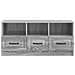 Mobile TV Grigio Sonoma 102 x 34,5 x 47 cm Legno ingegnerizzato - Foto miniatura 4