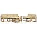 Set di divani da esterno 6 pcs Bianco e Beige 79 x 79 x 37 cm - Foto miniatura 1