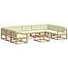 Set di divani da esterno con cuscino 10 pcs Bianco e Crema - Foto miniatura 1