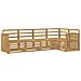 Set di divani da esterno 5 pcs Bianco 247 x 128,5 x 73 cm - Foto miniatura 1