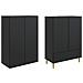 Set di armadi 2 pcs 66 x 34,5 x 95 cm Legno ingegnerizzato - Foto miniatura 3