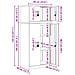 Armadio 2 pz Rosa 60 x 40 x 145 cm Acciaio Bloccabile - Foto miniatura 10