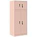 Armadio 2 pz Rosa 60 x 40 x 145 cm Acciaio Bloccabile - Foto miniatura 1