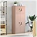 Armadio 2 pz Rosa 60 x 40 x 145 cm Acciaio Bloccabile - Foto miniatura 4