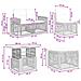 Set Divano da Giardino 5 pz Nero e Bianco Crema polyrattan - Foto miniatura 4