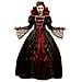 Costume Vampire De Luxe con sottogonna e colletto taglia XXL - Foto miniatura 1