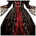 Costume Vampire De Luxe con sottogonna e colletto taglia XXL - Foto miniatura 3