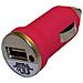 Adattatore Autoaccendisigari Caricabatterie Auto - Fucsia - Usb - Foto miniatura 1