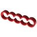 Eiskamm Alu X5 piatto - 4mm rosso - 4 PC - Foto miniatura 3