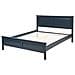 Letto A Doghe Blu Scuro Con Rete 140 X 200 Cm Olivet - Foto miniatura 12