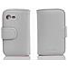 Custodia Compatibile Con Samsung Galaxy Pocket Neo In Magnesio Bianco - Coperchio Protettivo In Ecopelle Testurizzata E Tasca Per Carte Di Credito - Foto miniatura 3