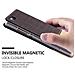 Custodia Compatibile Con Huawei P8 Lite 2015 In Antracite Oro - Coperchio Protettiva Con Chiusura Magnetica, Funzione Stand E Tasca Per Le Carte - Foto miniatura 7