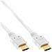 Cavo High Speed Hdmi Ethernet Maschio / Maschio, 7,5mt, Premium, Contatti Dorati, Bianco - Foto miniatura 2