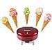 Macchina Piastra Per Cialde E Coni Gelato Cialdiera Elettrica Antiaderente Waffle - Foto miniatura 4