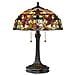 Lampada Da Tavolo Tiffany A 2 Luci Vintage Bronzo, E27 - Foto miniatura 1