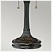 Lampada Da Tavolo Tiffany A 2 Luci Vintage Bronzo, E27 - Foto miniatura 3