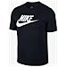 T-shirt Uomo Icon Futura Nera Taglia M Ar5004-010 Nero - Foto miniatura 4