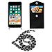 Catena Di Telefoni Cellulari Compatibile Con Apple Iphone 8 Plus / 7 Plus / 7s Plus In Nero Camouflage - Coperchio Protettivo In Silicone Con Anelli D'argento, Cinturino In Corda E Custodia Staccabile - Foto miniatura 6