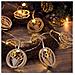 Renna Di Legno Luce Edm - Spirito Natalizio - Luce Calda - 20 Lampadine Led - 1 M - 71396 - Foto miniatura 2