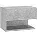 Comodini a Muro 2pz Grigio Cemento in Legno Multistrato - Foto miniatura 4