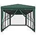 Tenda Per Feste Con 8 Pareti Laterali In Rete Verde 3x9 M Hdpe - Foto miniatura 3