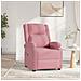Poltrona Elettrica Reclinabile In Velluto Rosa - Foto miniatura 6