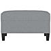 Poggiapiedi Grigio Chiaro 70x55x41 Cm In Tessuto - Foto miniatura 3