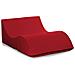 Letto Pieghevole Annabella, Pouf Trasformabile In Letto Matrimoniale, 100% Made In Italy, Pouf Trasformabile In Una Chaise Longue In Ecopelle, Cm 100x200h70, Rosso - Foto miniatura 2