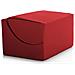 Letto Pieghevole Annabella, Pouf Trasformabile In Letto Matrimoniale, 100% Made In Italy, Pouf Trasformabile In Una Chaise Longue In Ecopelle, Cm 100x200h70, Rosso - Foto miniatura 3