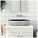 Lavabo Da Appoggio Sabbia E Blu Ovale 59x40x14 Cm Ceramica - Foto miniatura 1