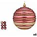 Set Di Palline Di Natale Cerchi Rosa Plastica 10 X 11 X 10 Cm (6 Unità) - Foto miniatura 1