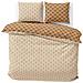 Set Biancheria Da Letto In Poliestere 240 X 220 Cm - Beige - Foto miniatura 1