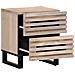 Comodino 40x34x46 cm in Legno Massello di Mango Sbiancato - Foto miniatura 2