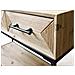 Mobile Credenza Da Ingresso Con Struttura In Legno E Metallo Con 3 Cassetti E Ripiano Inferiore Linea Industrial - Foto miniatura 6