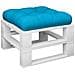 Cuscino Per Pallet Blu 50x50x12 Cm In Tessuto - Foto miniatura 3