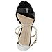 Alecia Sandals Black White Sandali Pelle Scarpe Donna Multicolore Eu 38.5, 09729-987 - Foto miniatura 3