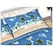 Completo Lenzuola Letto 100% Cotone Made Italy Disegno Playa Cn Singolo Playa - Foto miniatura 3