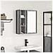 Pensile da Bagno con Specchio Grigio Sonoma 50x21x60 cm - Foto miniatura 1