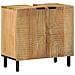 Mobile Lavabo Da Bagno Marrone 62x33x58 Cm Legno Massello Mango - Foto miniatura 1